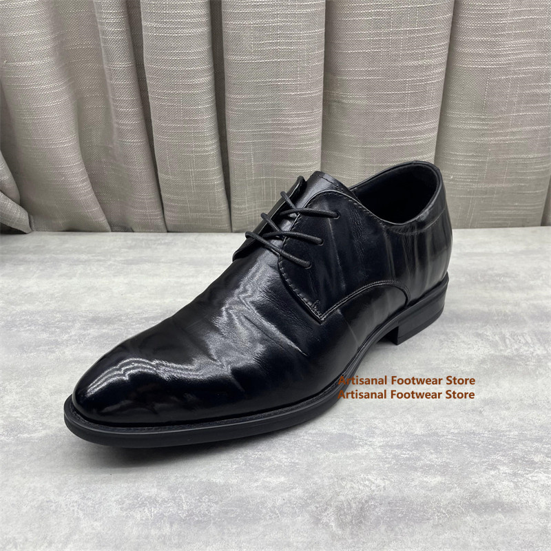 Men'S Formal Office Wear Shoes - Zapatos Oxford de cuero negro para