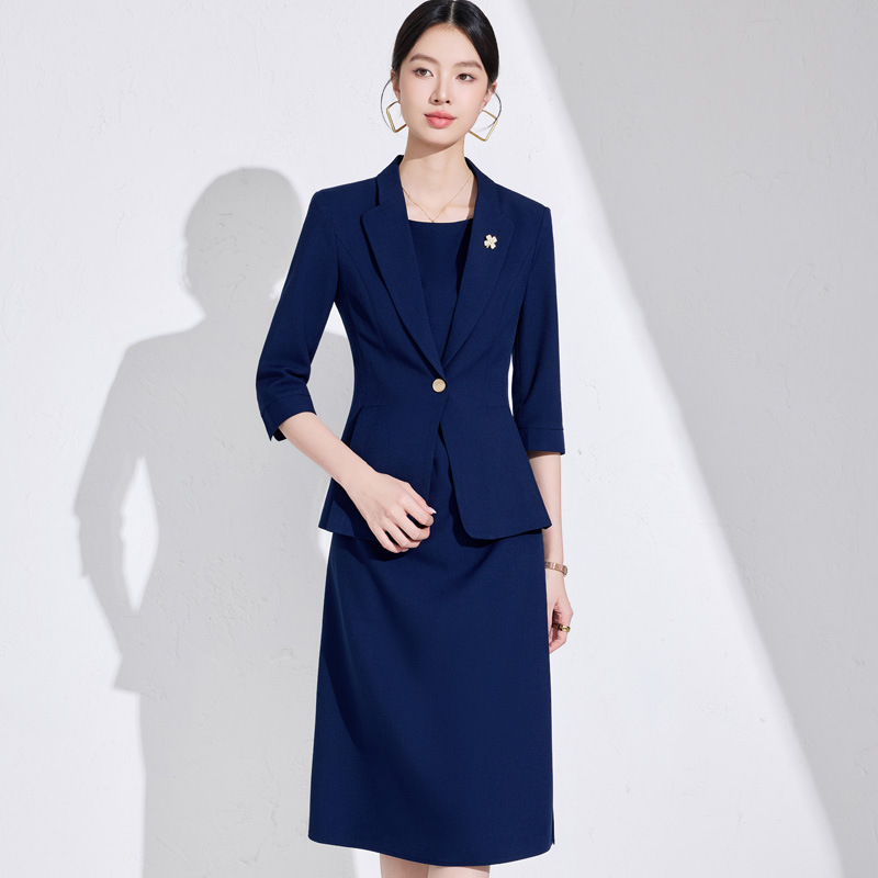 Dress Pant Flat Front - Conjunto de Traje para Mujer, Primavera/Verano