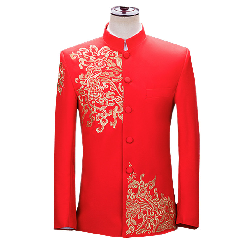 Men'S Vintage Formal Wear - Nuevo Traje Bordado para Hombre, Chaqueta