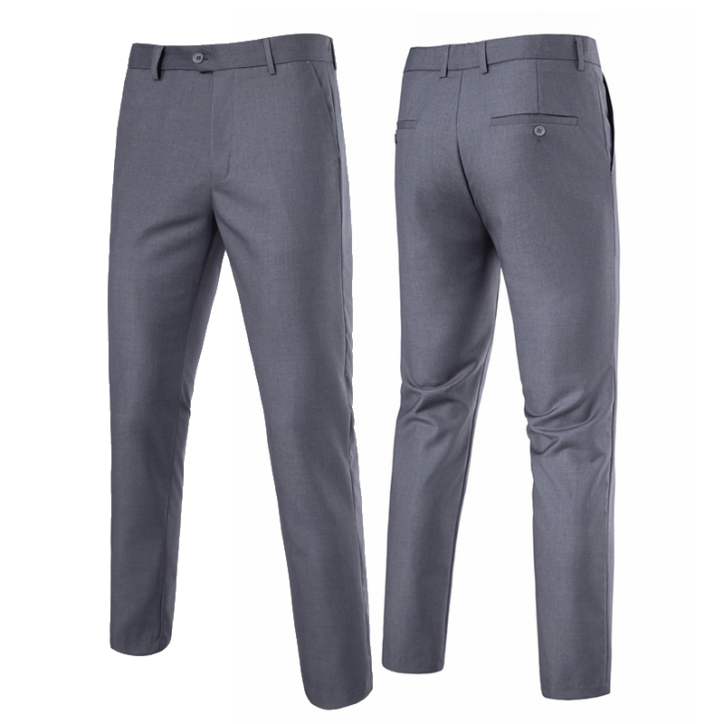 Dress Pant Flat Front - Pantalones de Vestir para Hombre, Corte