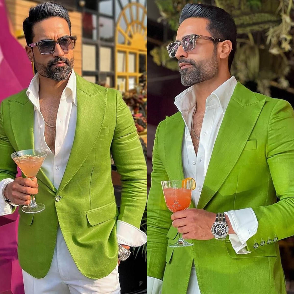 Men Formal Wear Modern - Elegantes trajes de boda verdes para
