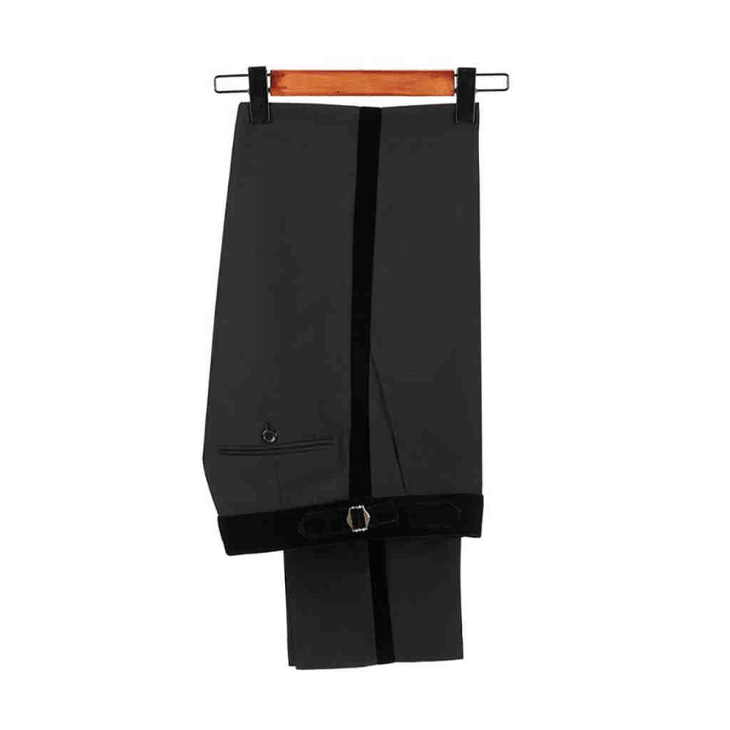 Dress Pant Flat Front - Pantalones de Vestir Formales Clásicos Negros