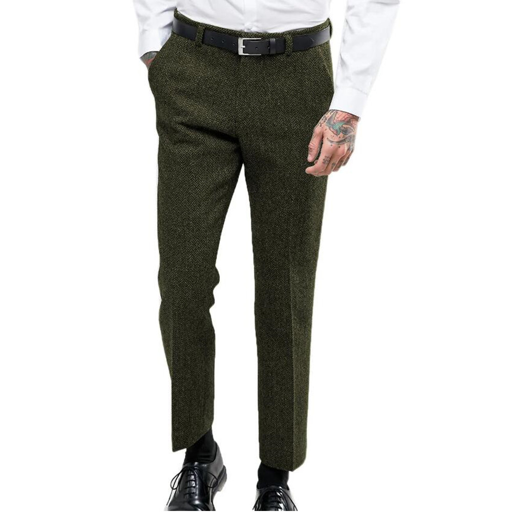 Dress Pant Flat Front - Pantalones de traje Formal de negocios