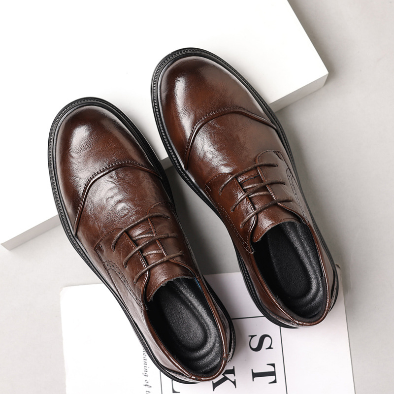 Zapatos de cuero para hombre p - Men'S Formal Office Wear Shoes reseña y precio