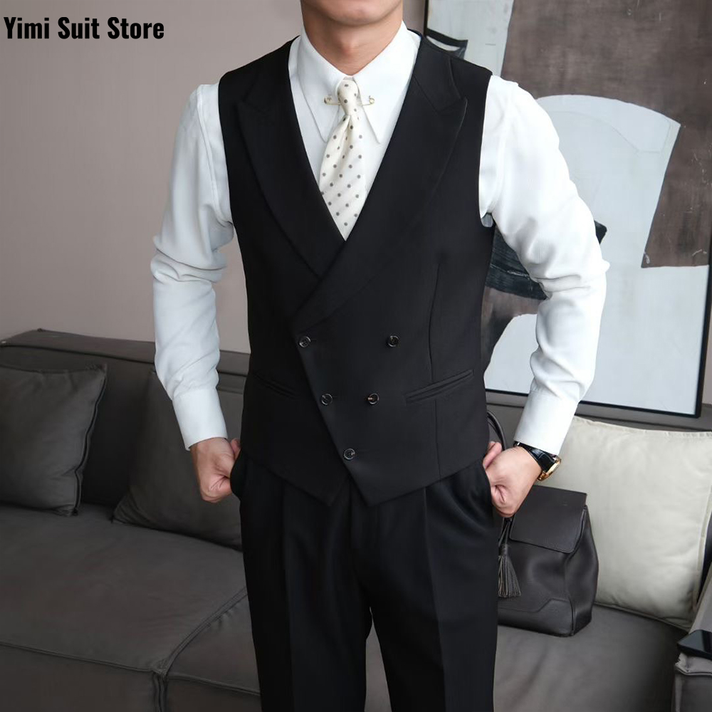 Conjuntos de trajes negros de  - Men Formal Wear Modern reseña y precio