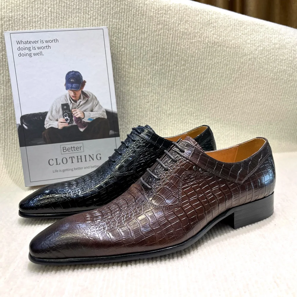 Zapatos Oxford italianos de lu - Men'S Formal Office Wear Shoes reseña y precio