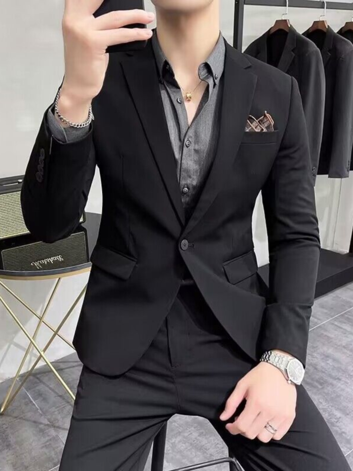 Traje de Tres Piezas Slim Fit  - Men'S Urban Formal Wear reseña y precio