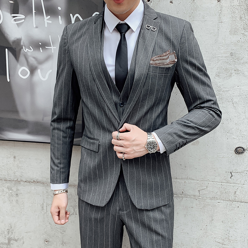 Traje de Tres Piezas a Cuadros - Men'S Urban Formal Wear reseña y precio