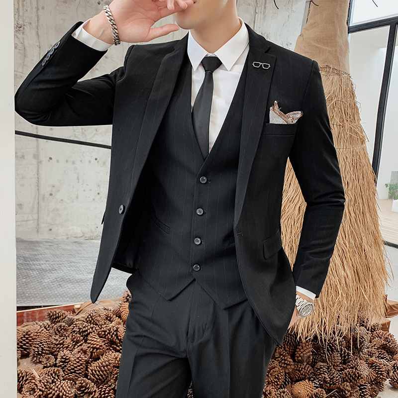 Traje de Tres Piezas a Cuadros - Men'S Urban Formal Wear reseña y precio