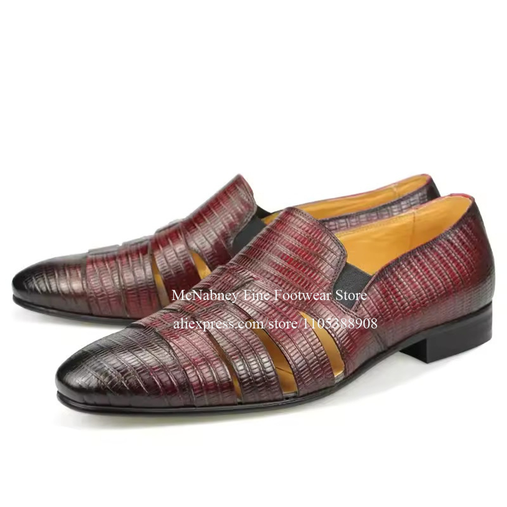 Mocasines de Cuero de Lagarto  - Men Formal Wear Summer reseña y precio