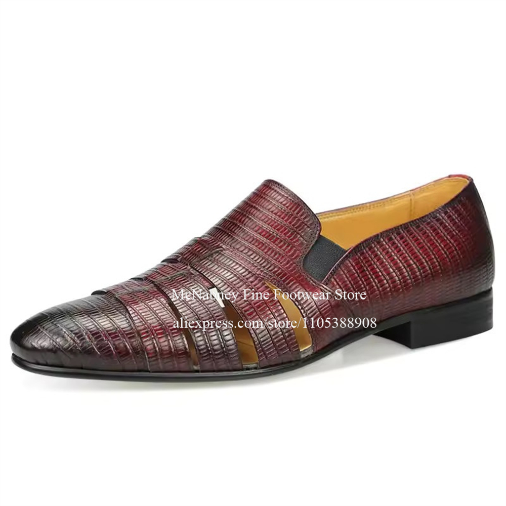 Mocasines de Cuero de Lagarto  - Men Formal Wear Summer reseña y precio