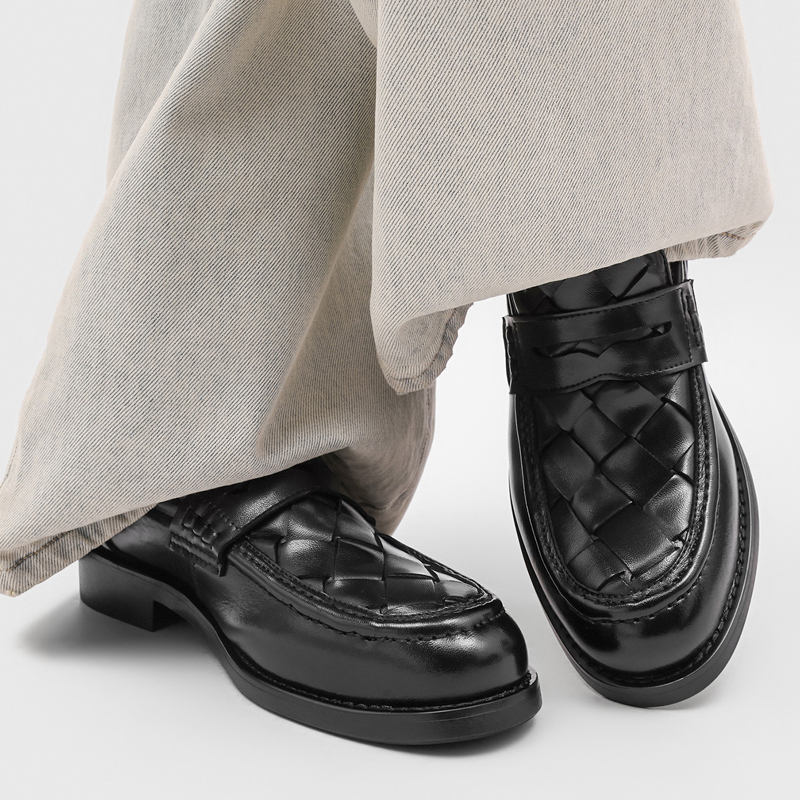 Mocasines tejidos a mano para  - Men Formal Wear Summer reseña y precio