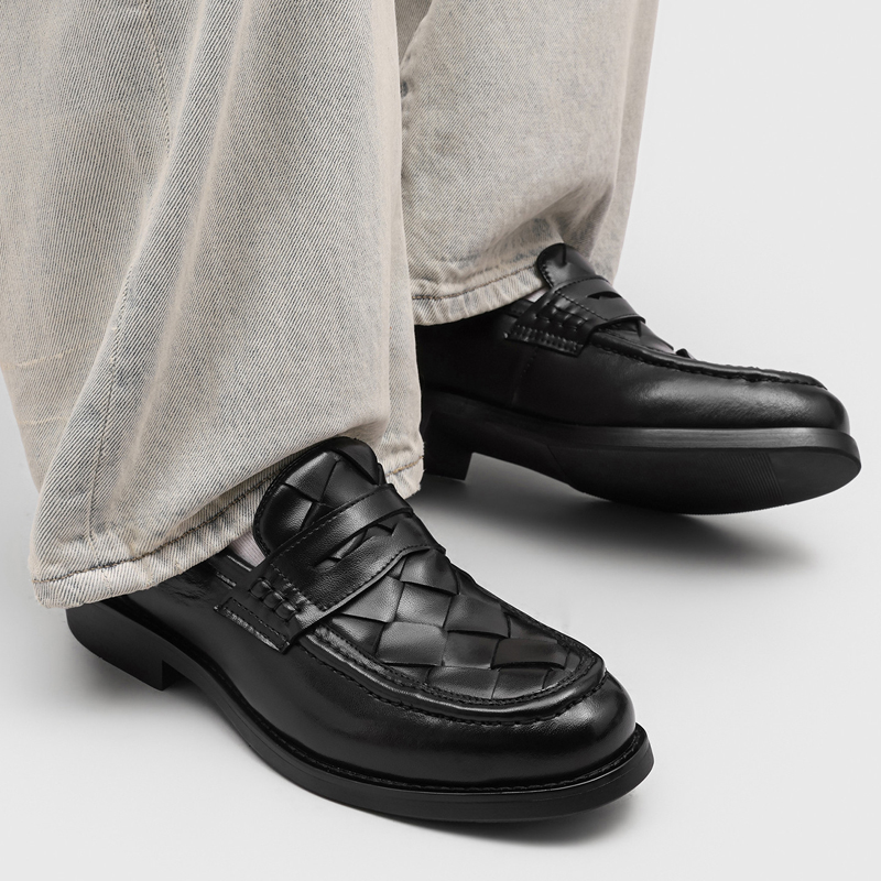 Mocasines tejidos a mano para  - Men Formal Wear Summer reseña y precio