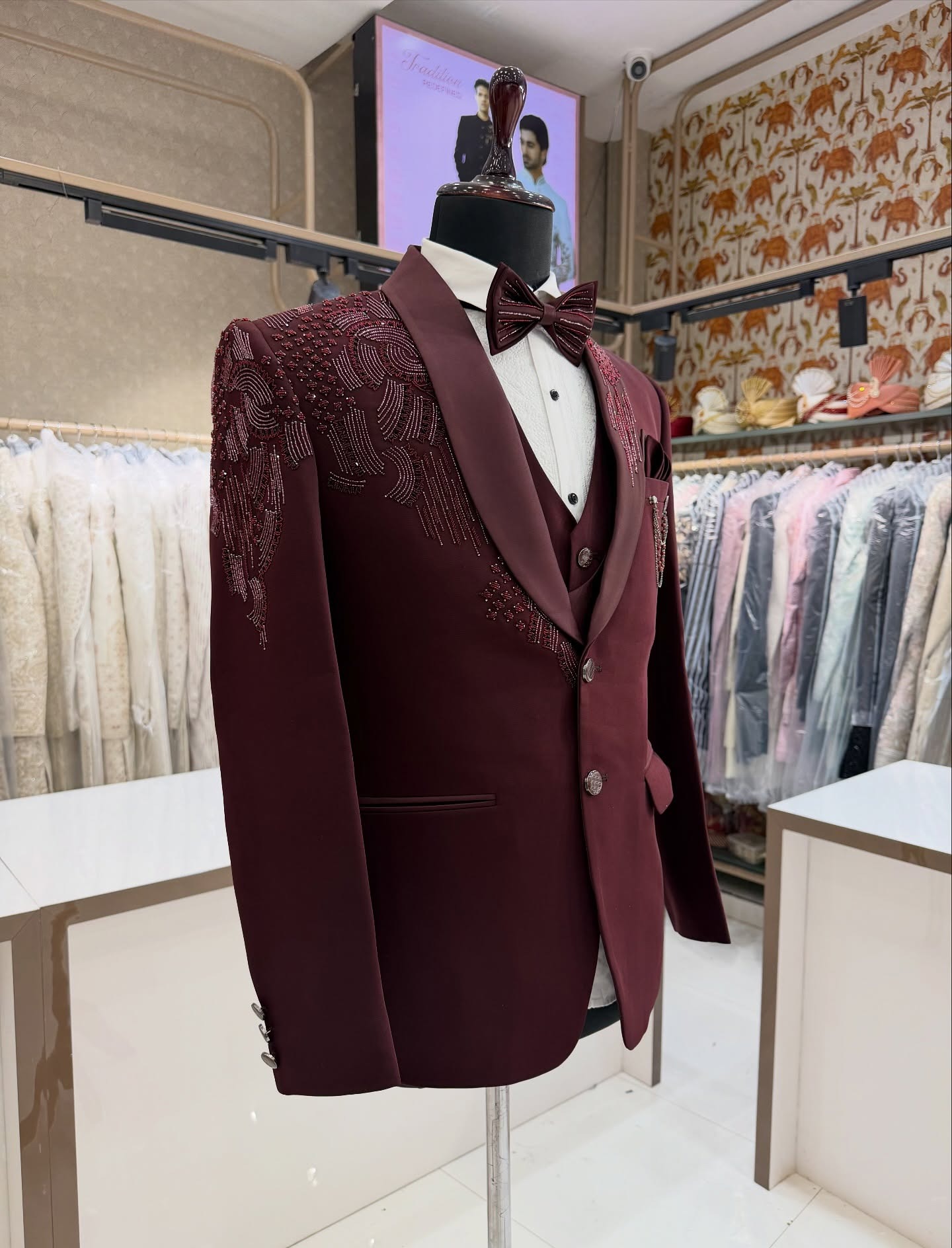 Trajes de Novio de 3 Piezas co - Men Formal Wear Modern reseña y precio