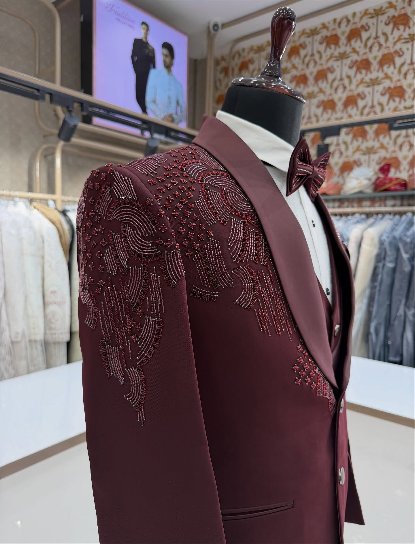 Trajes de Novio de 3 Piezas co - Men Formal Wear Modern reseña y precio