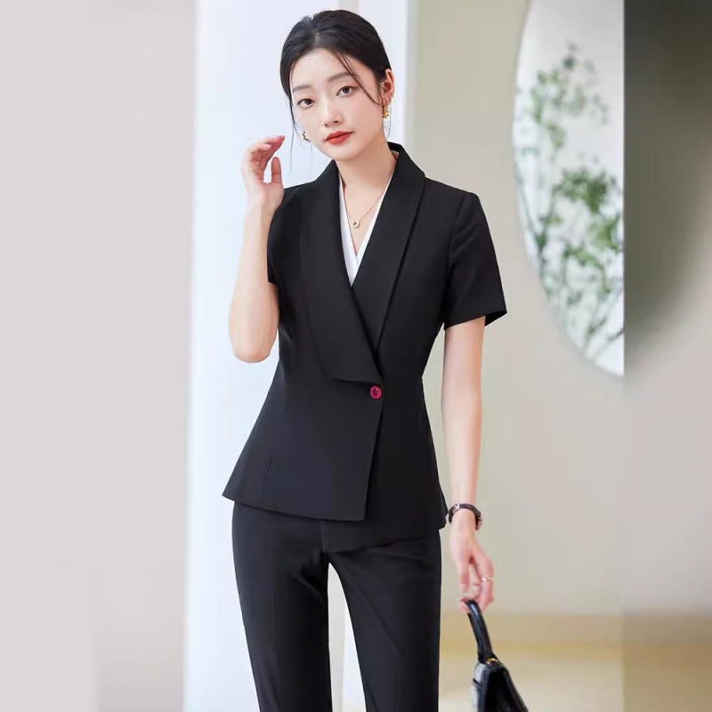 2025Summer New Short Sleeve Su - Dress Pant Flat Front reseña y precio