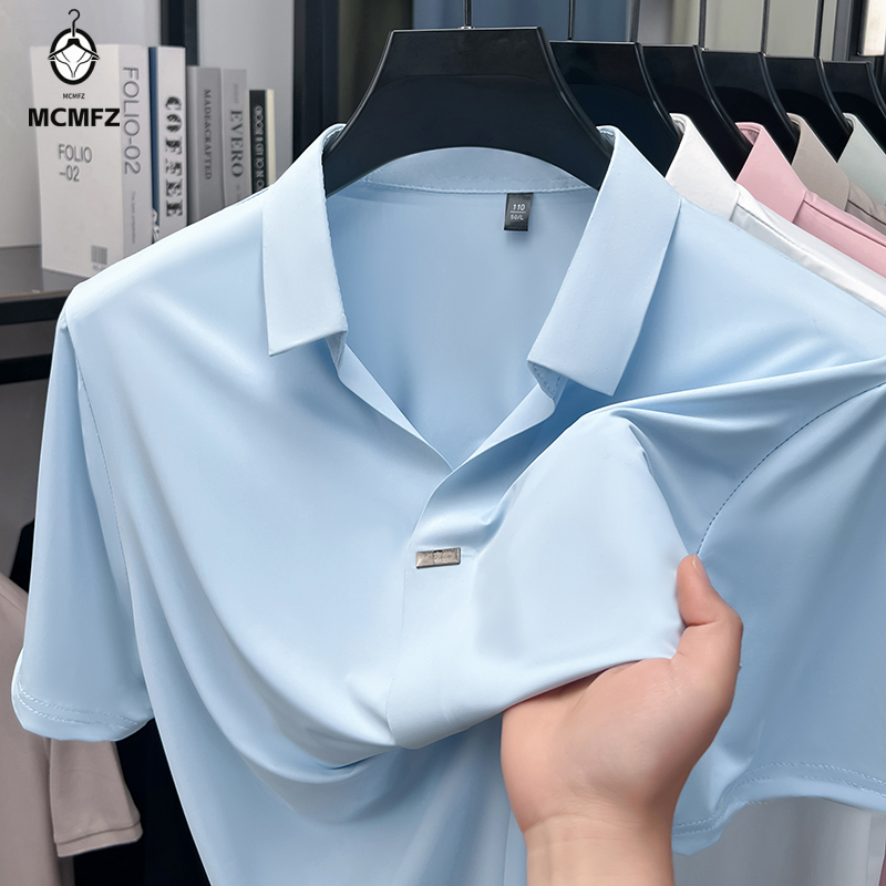 Camisa de solapa plana para ho - Men Formal Wear Summer reseña y precio