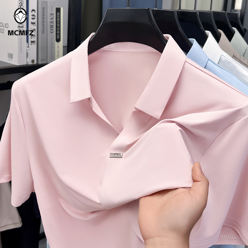 Camisa de solapa plana para ho - Men Formal Wear Summer reseña y precio