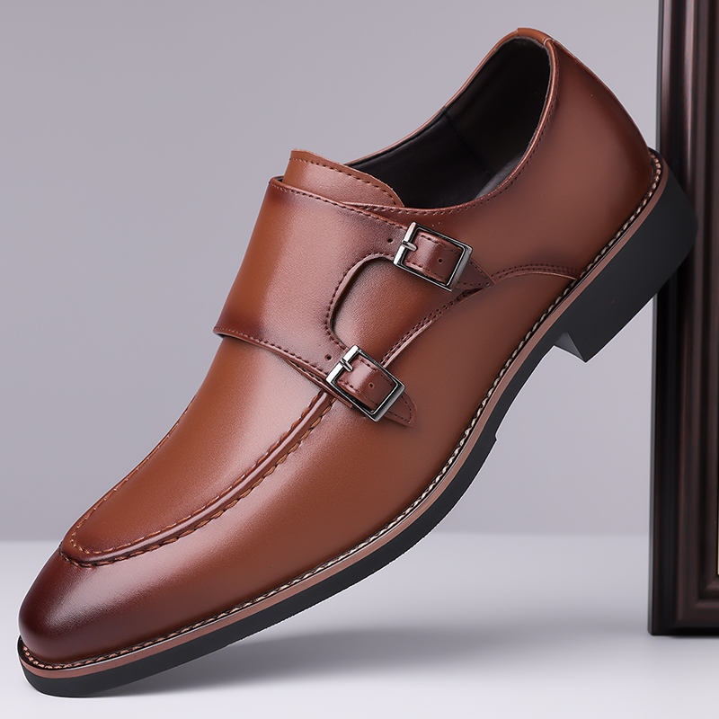Zapatos Derby de cuero formale - Men'S Formal Office Wear Shoes reseña y precio