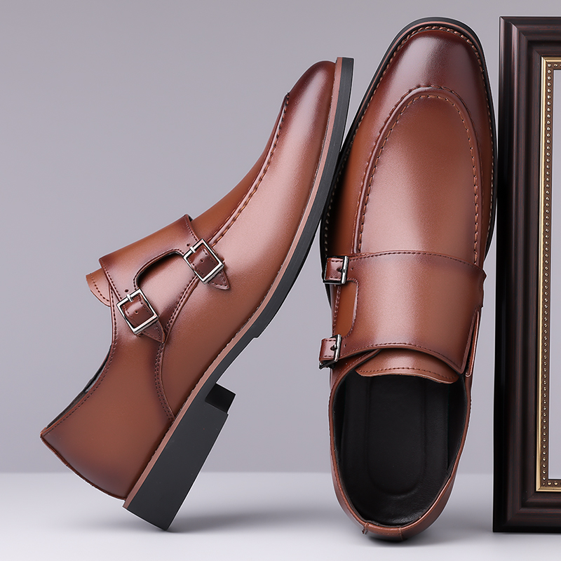 Zapatos Derby de cuero formale - Men'S Formal Office Wear Shoes reseña y precio