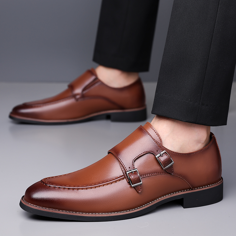 Zapatos Derby de cuero formale - Men'S Formal Office Wear Shoes reseña y precio