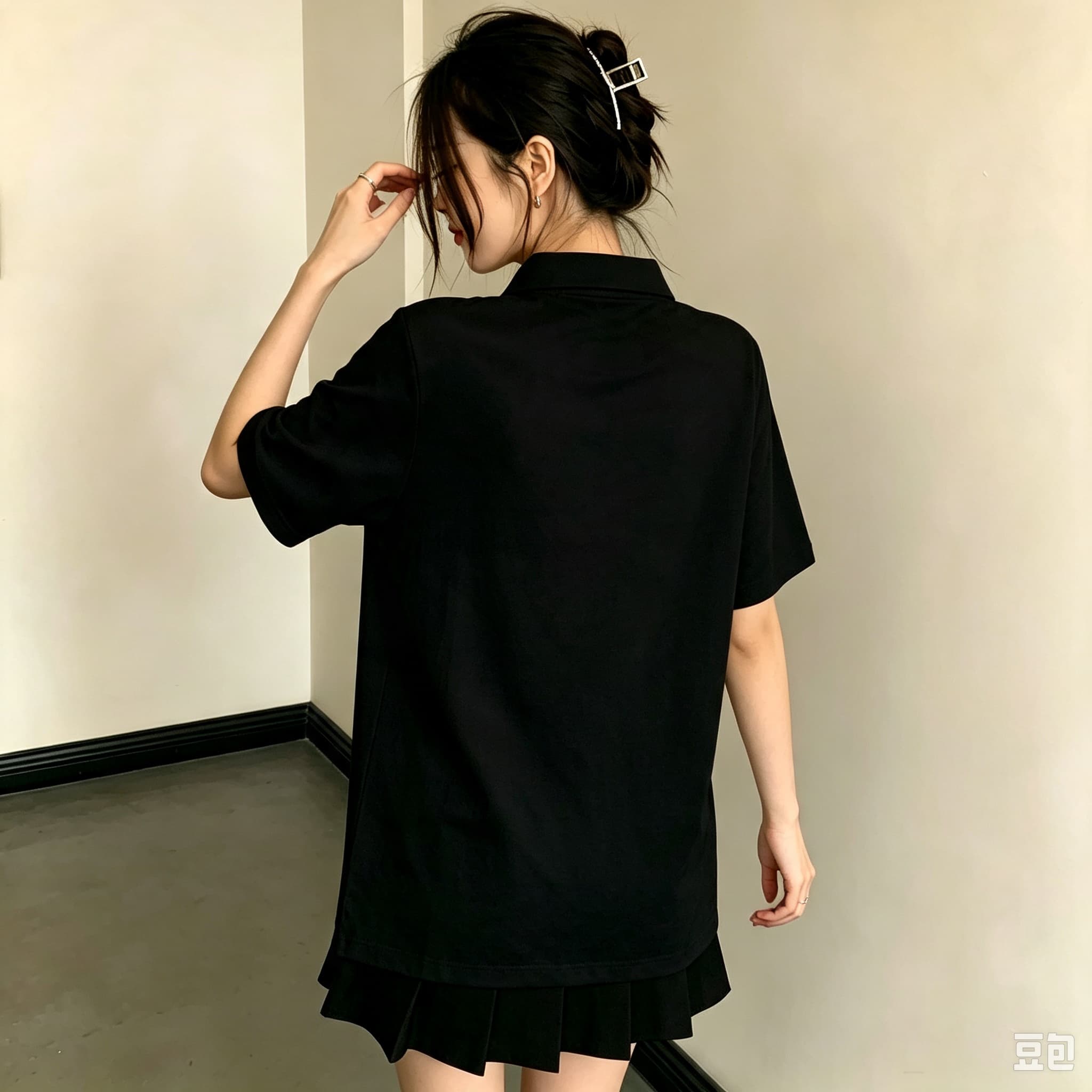 Blusa Polo Casual Negra Unisex - Men Formal Wear All Black reseña y precio