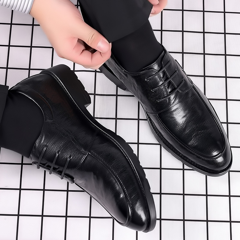 Zapatos de cuero para hombre p - Men'S Formal Office Wear Shoes reseña y precio