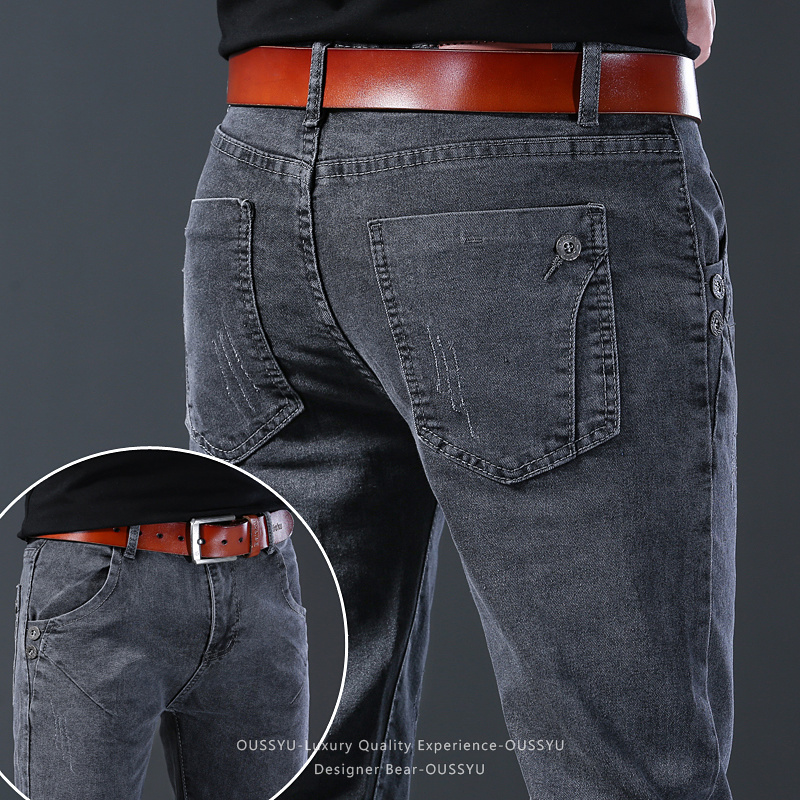 Pantalones de Mezclilla Elásti - Men Formal Wear Brands reseña y precio