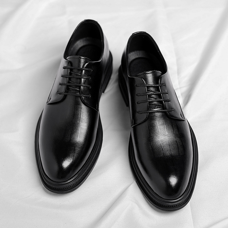 Zapatos de vestir Derby con co - Men Formal Wear All Black reseña y precio