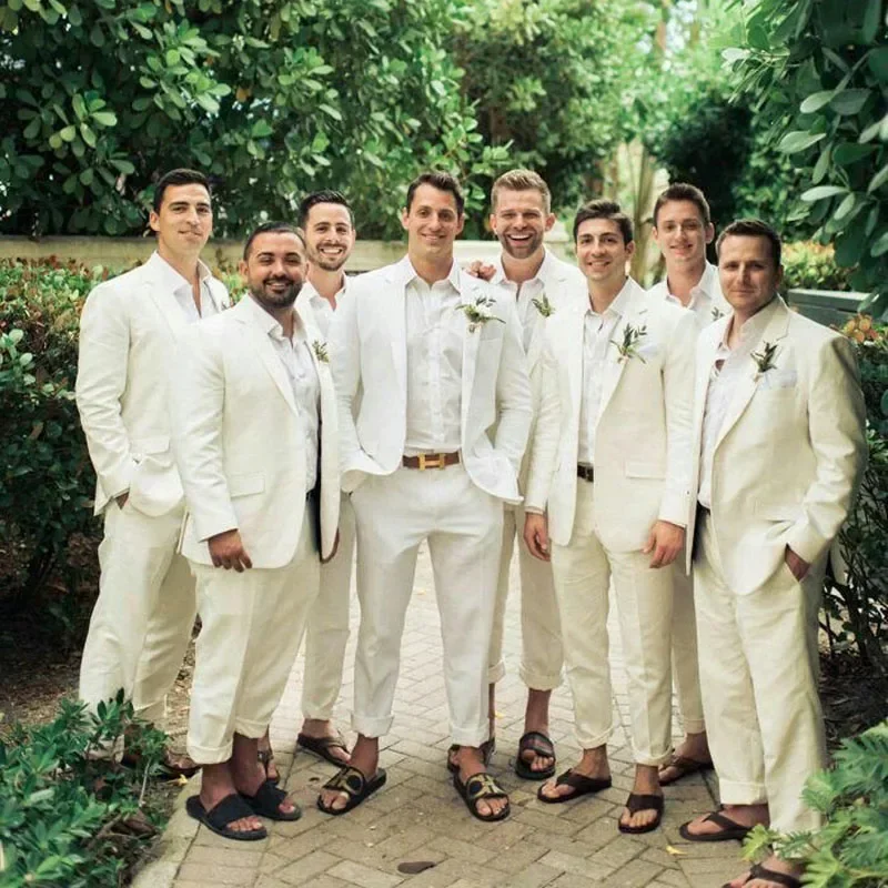 Esmoquin de boda de lino para  - Men Formal Wear Summer reseña y precio