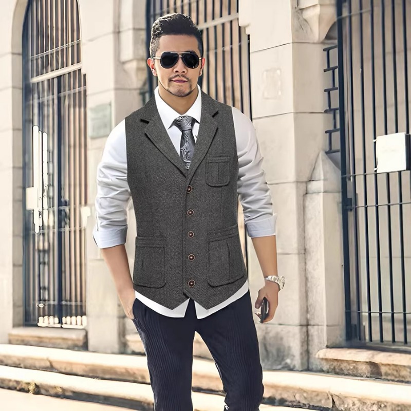 Chaleco de Traje de Tweed Espi - Men'S Vintage Formal Wear reseña y precio