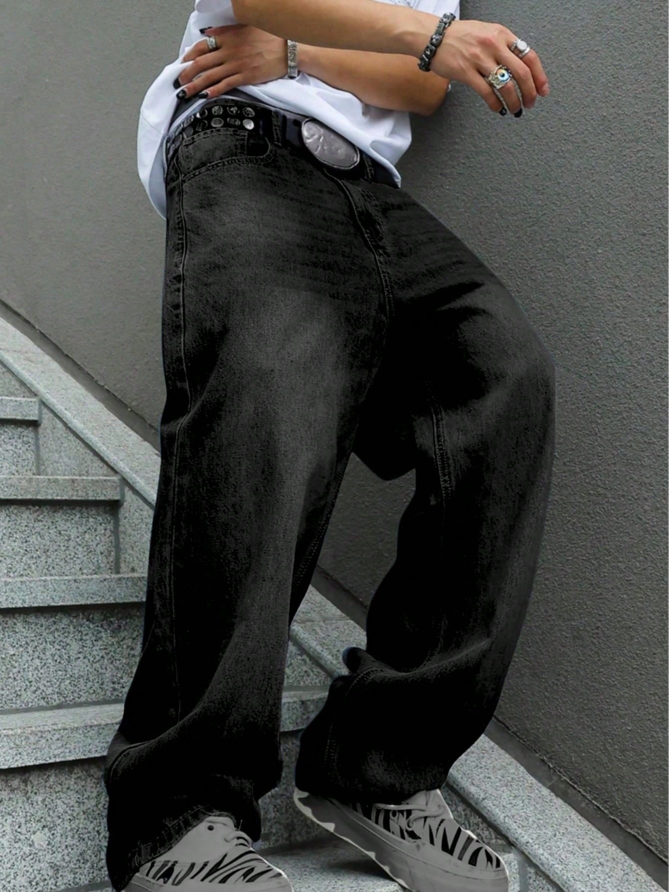 Vaqueros holgados de pierna re - Men'S Urban Formal Wear reseña y precio
