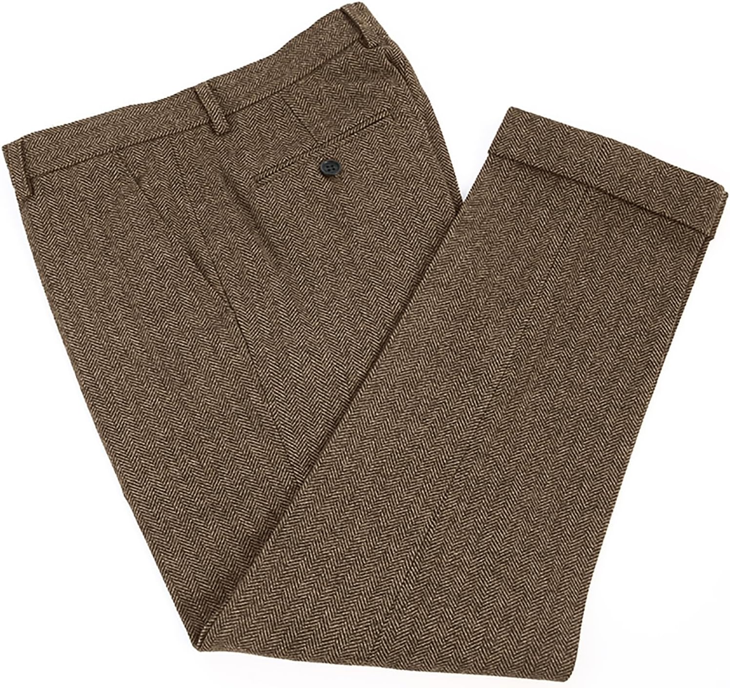Pantalones de Vestir de Tweed  - Dress Pant Flat Front reseña y precio