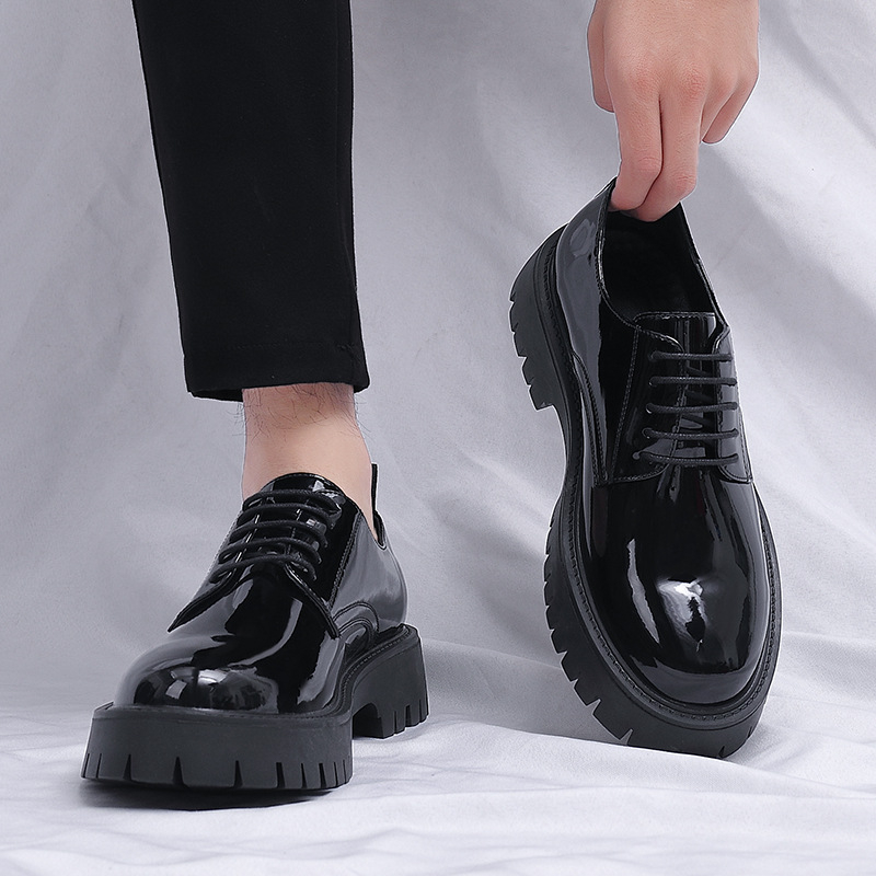 Zapatos Oxford de Plataforma c - Men Formal Wear All Black reseña y precio