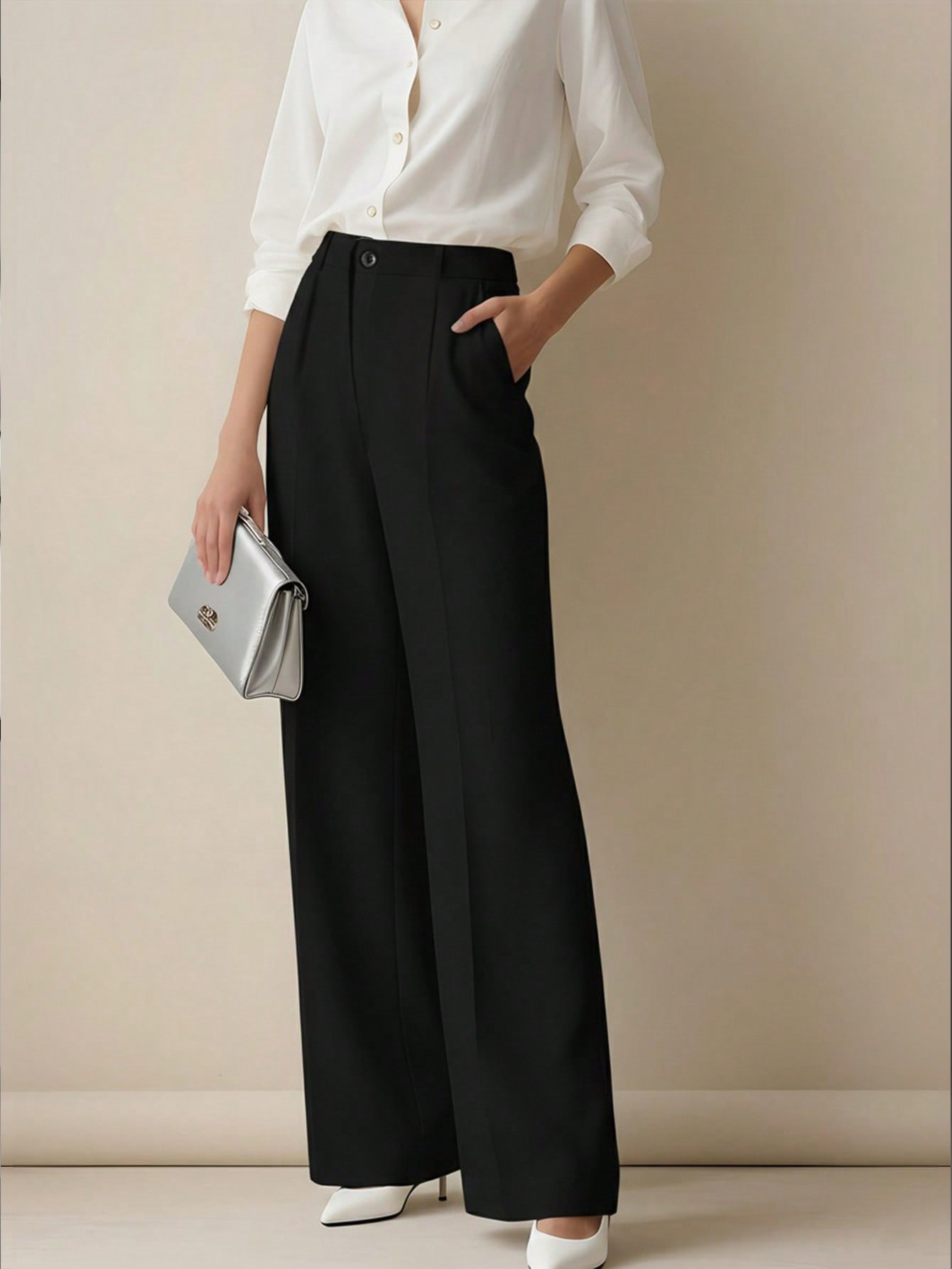Pantalones de Vestir de Pierna - Dress Pant Flat Front reseña y precio