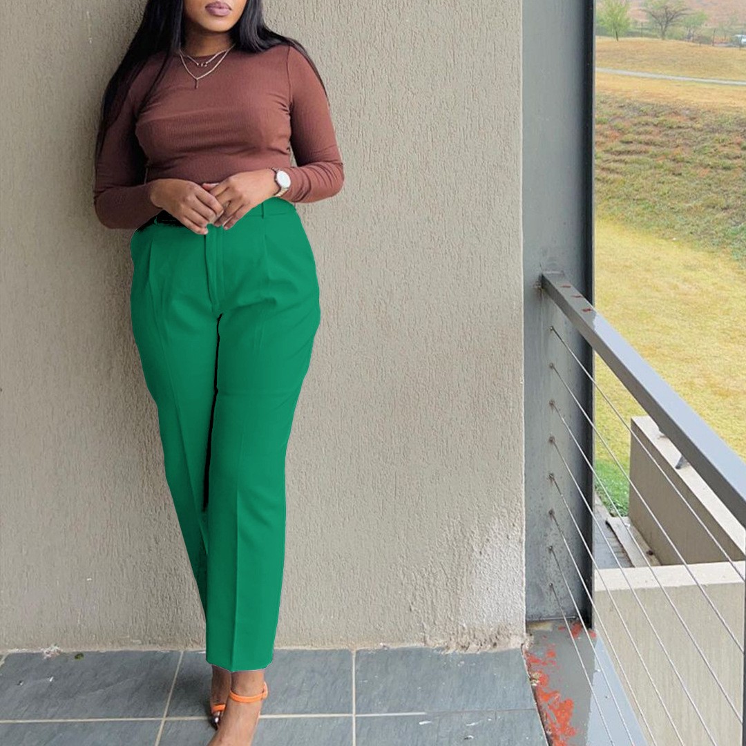 Pantalones de Mujer de Cintura - Dress Pant Flat Front reseña y precio