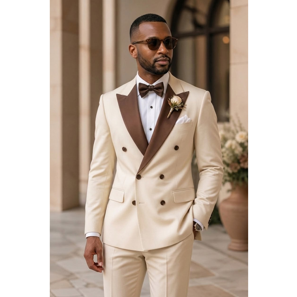 Traje de esmoquin de doble bot - Men Formal Wear Modern reseña y precio