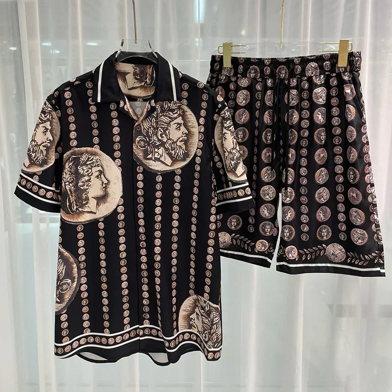 Conjunto de Camisa Hawaiana de - Men'S Formal Beach Wear reseña y precio